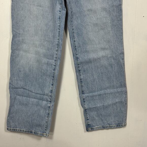 Guess Jeans Womens 28 Blue Authentic Light Melrose Reborn Denim Embroidered Leaf - Picture 3 of 16